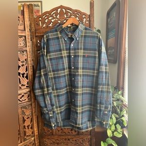 Ralph Lauren plaid button down shirt